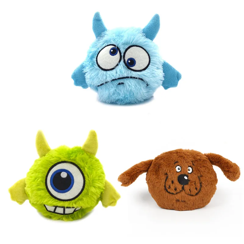 

2020 Pet Dogs Toy Accessoires Electric Vocal Vibration Giggle Ball Interactive Shake Squeak Toy Jumping Ball Best Selling New