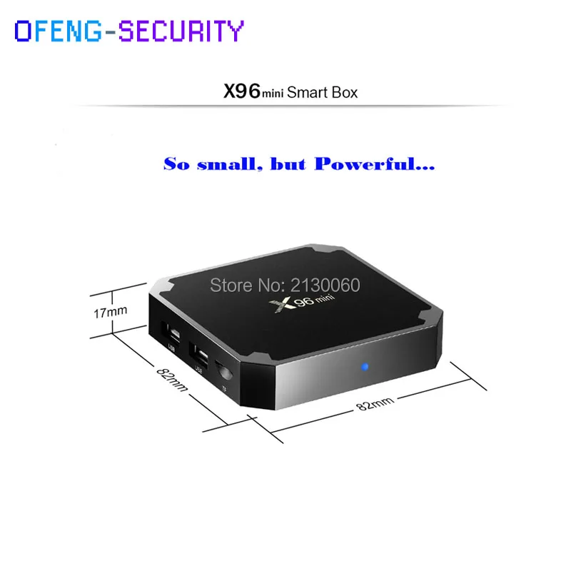 Оригинальный X96mini Android 7 1 для + 8 Гб Smart TV BOX четырехъядерный процессор Amlogic S905W