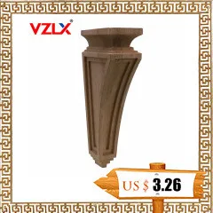 VZLX китайский Деревянный винтажный деревянный резной угловой декор для стен, декор для стен, Неокрашенная рамка, аппликация, аксессуары для украшения дома