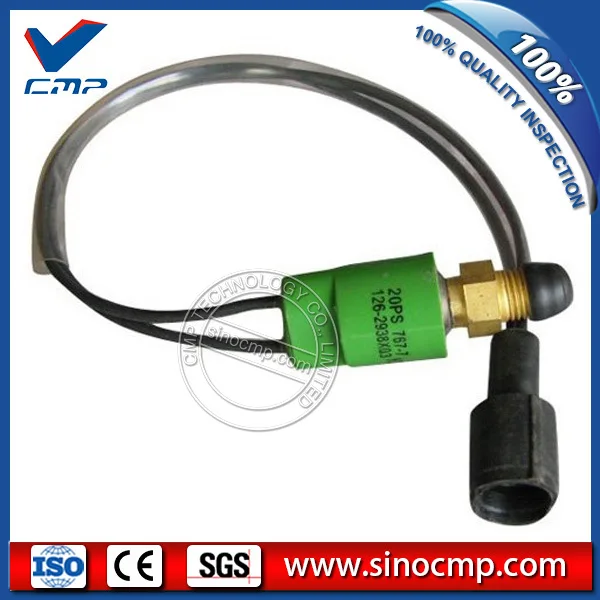 

E320C 320C Pressure Switch 126-2938 for 3054 Excavator, Big Circle Plug, 3 month warranty