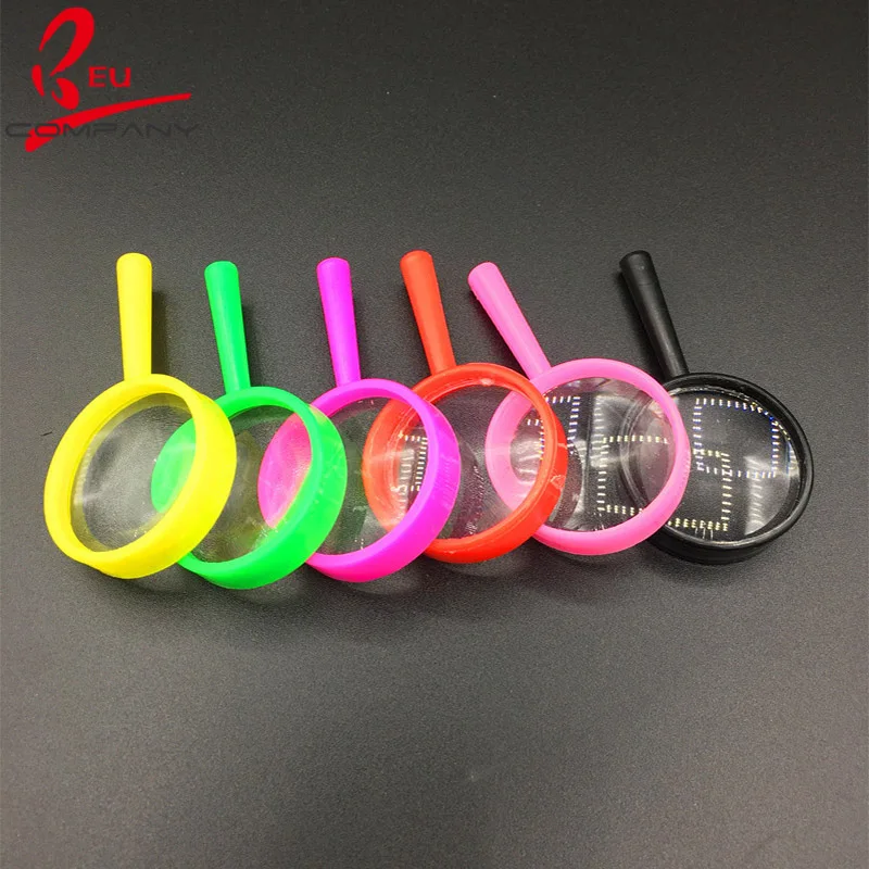 3X цветное пластиковое увеличительное стекло для детской игрушки|magnifying glass|plastic
