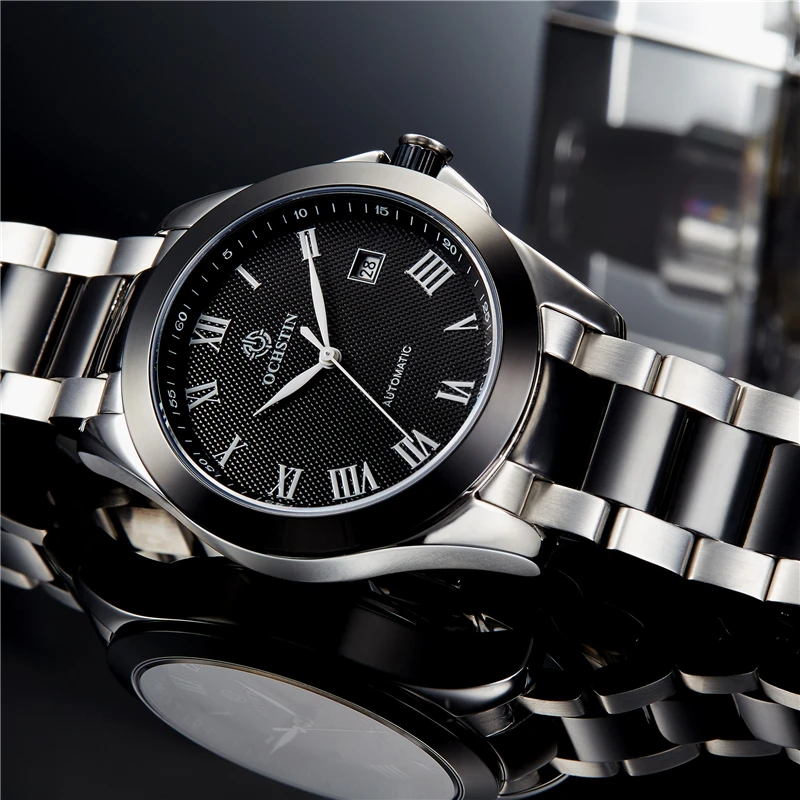 Часы мужские армейские механические из нержавеющей стали|hombre|hombre reloj |