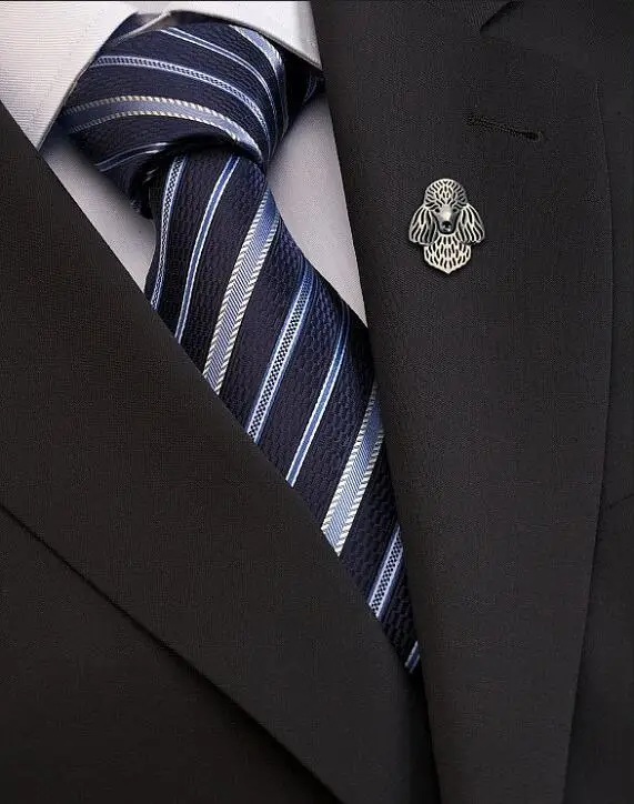 Оптовая продажа брошь в виде пуделя подарочные украшения для женщин и мужчин 12