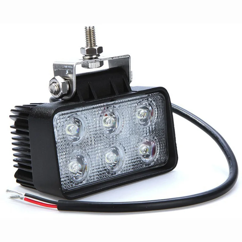6LED Площадь Наводнение Луч 18 Вт 12 В 24 Свет лампы на Внедорожнике Грузовик Лодка
