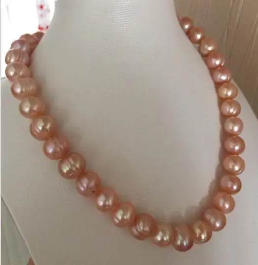 gorgeous 9-10mm south sea baroque gold pink pearl necklace 18inch 14k | Украшения и аксессуары