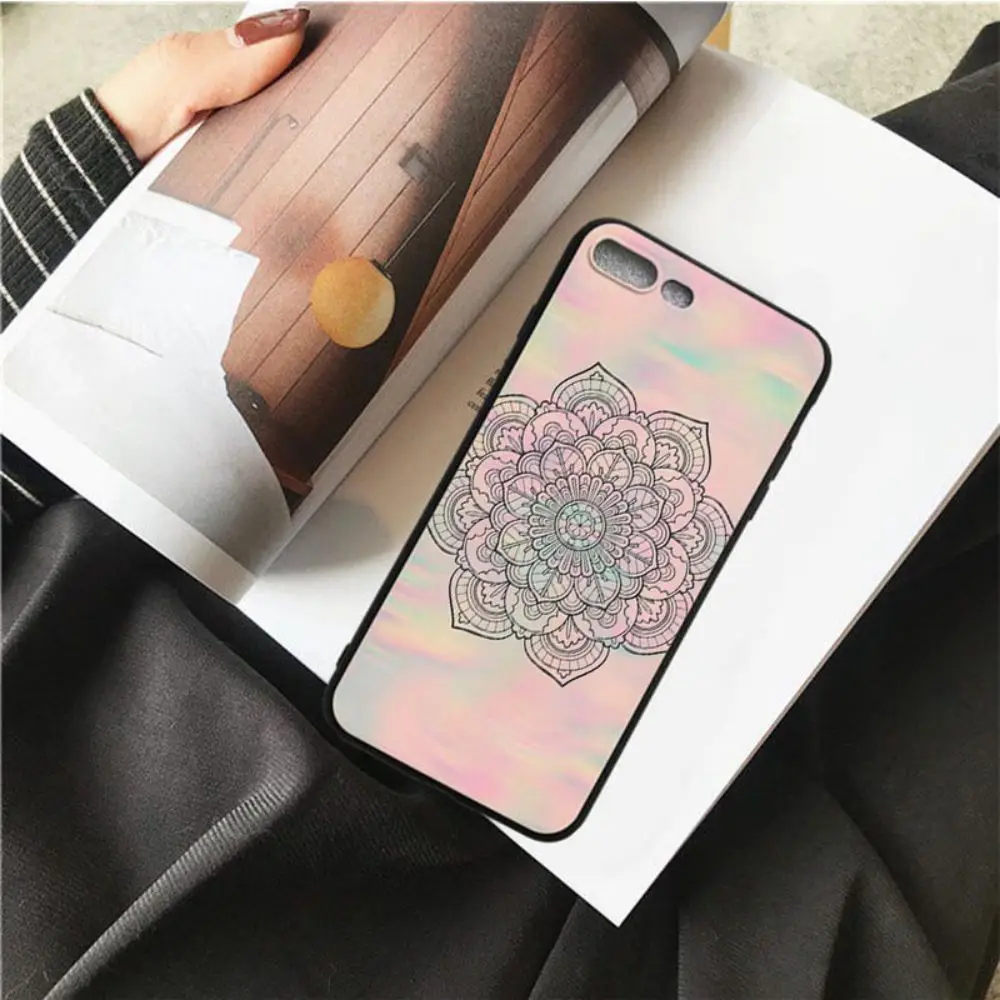 OUTMIX Мандала силиконовый мягкий чехол для мобильного телефона iPhone 7 7plus 8 8plus X XS XR max
