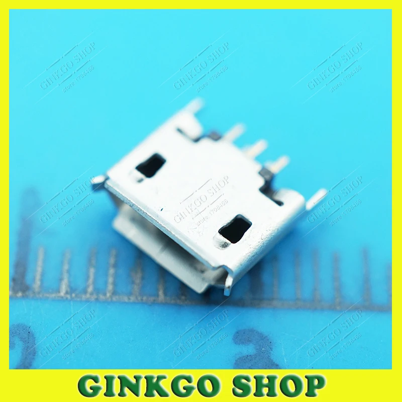 100 шт./лот разъем Micro USB 5Pin 5P порт для зарядки и передачи данных 180 градусов