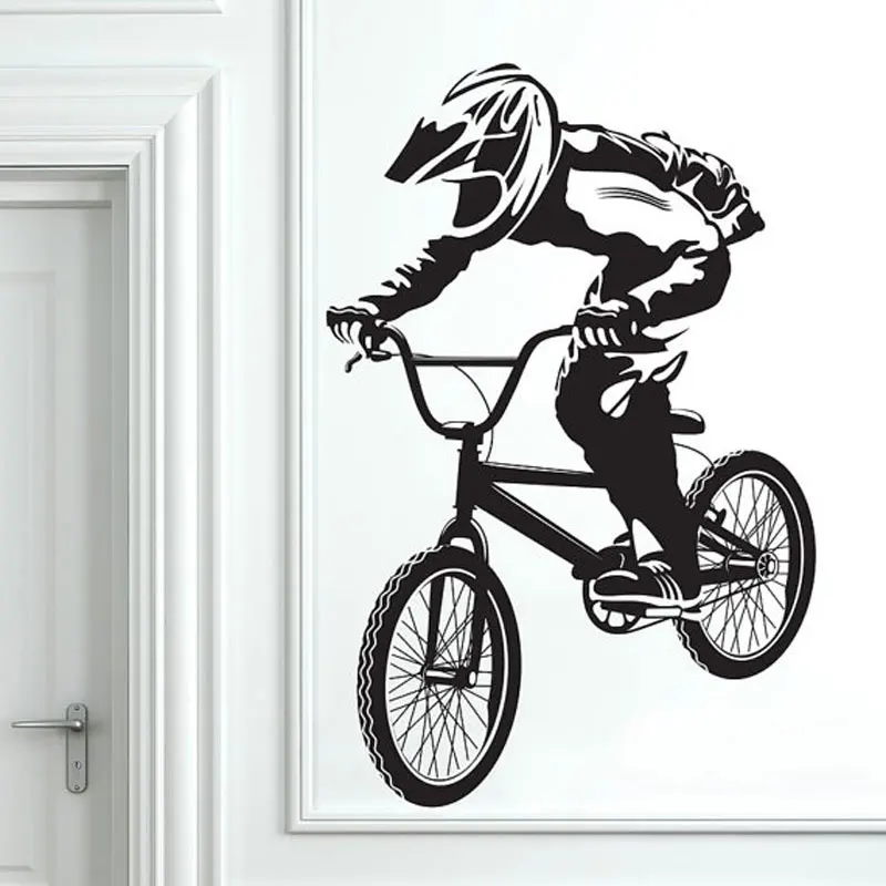 

BMX Art Wall Decal Stickers Bike Boys Room Decor Bicycle Vinyl wall decal