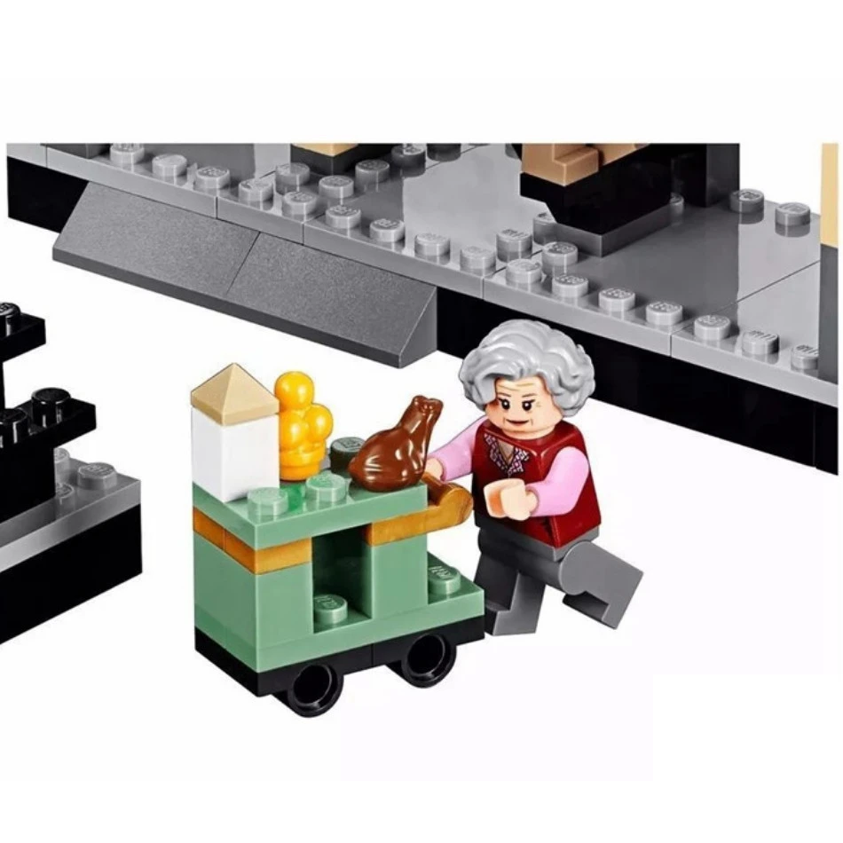 832 шт. модель поезда Hogwarts Express строительные блоки совместимые с Legoings 75955 игрушки