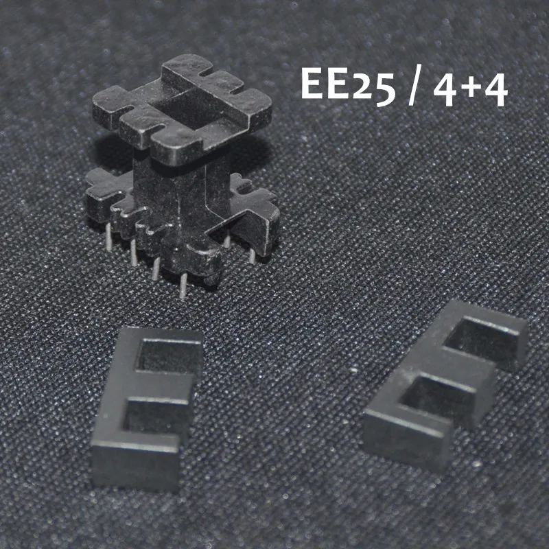 EE25 ферритовый сердечник с 4+ 4 бакелитовый каркас трансформатора вертикальный скелет DIY KIT PC40 EE25 сердечник вертикальный бакелитовый Скелет