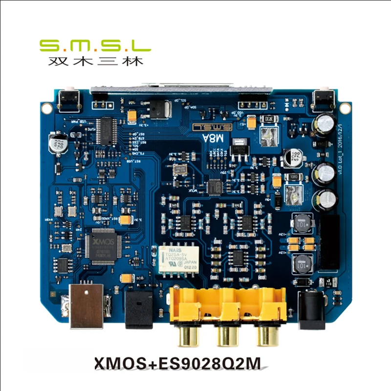 SMSL M8A HiFi аудио ЦАП dsd512/768 кГц декодер Усилители домашние USB получать xcroe200 xu208 + es9028q2m