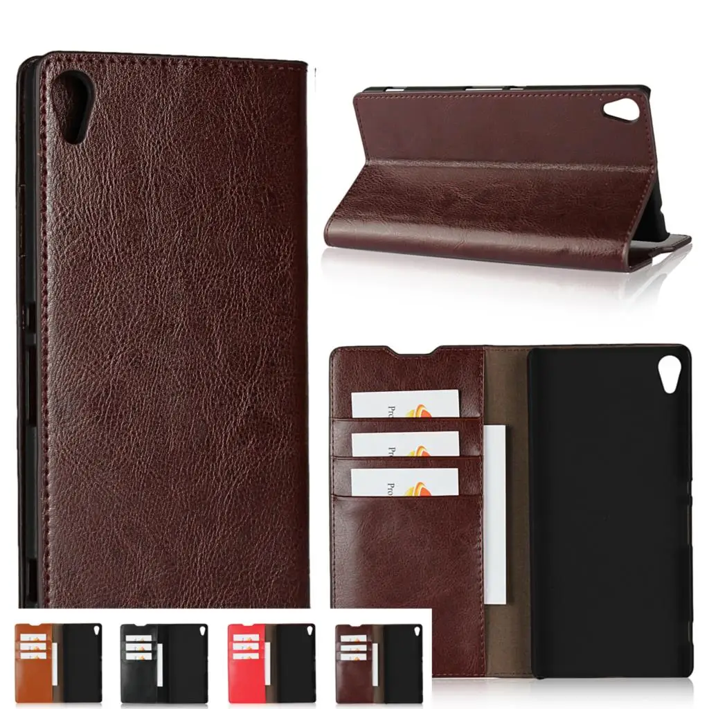 

Deluxe leahter case For Sony Xperia XA XA Ultra Flip Cover capa fundas coque