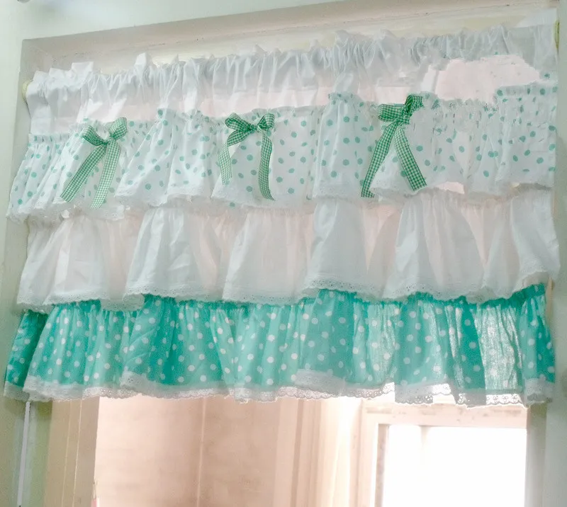 Прочные хлопковые декоративные короткие занавески на 1 панель 50 см с милым