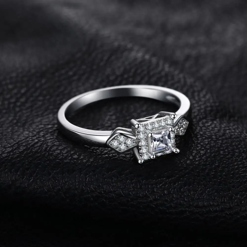 Jewelrypalace изысканный 0.4ct принцесса вырезать кубического циркония свадебные Юбилей