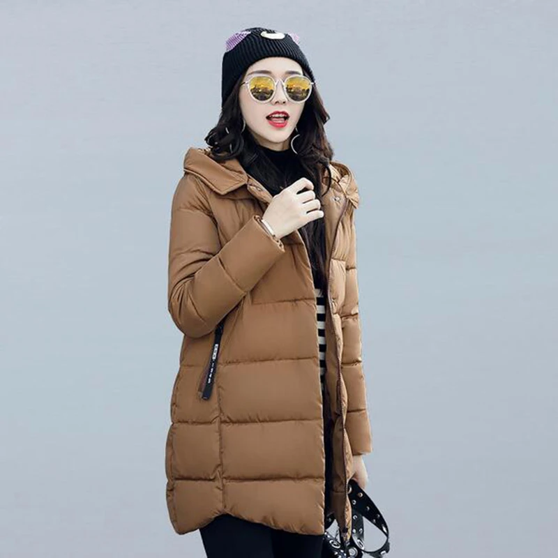 Зимняя куртка пальто Новинки для женщин 2017 парка с капюшоном Для Пальто будущих