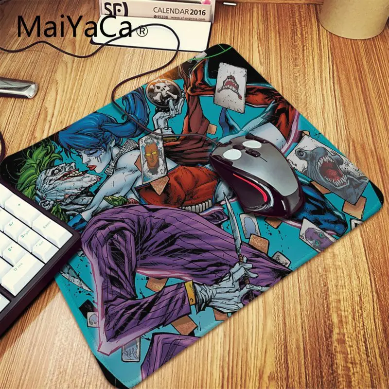 Lock Edge 18x22cm MaiYaCa Joker and his kitty уникальный настольный коврик для клавиатуры Настольный коврик компьютерный игровой планшет игровой коврик для CSGO DOTA коврик для мыши - Цвет: Lock Edge 18x22cm