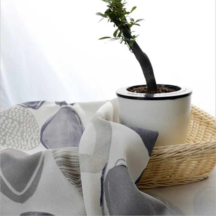 Шторы ткани для гостиной круг мультфильм ткани для гостиной красочные художественные струйные тюль для спальни WP090* 30