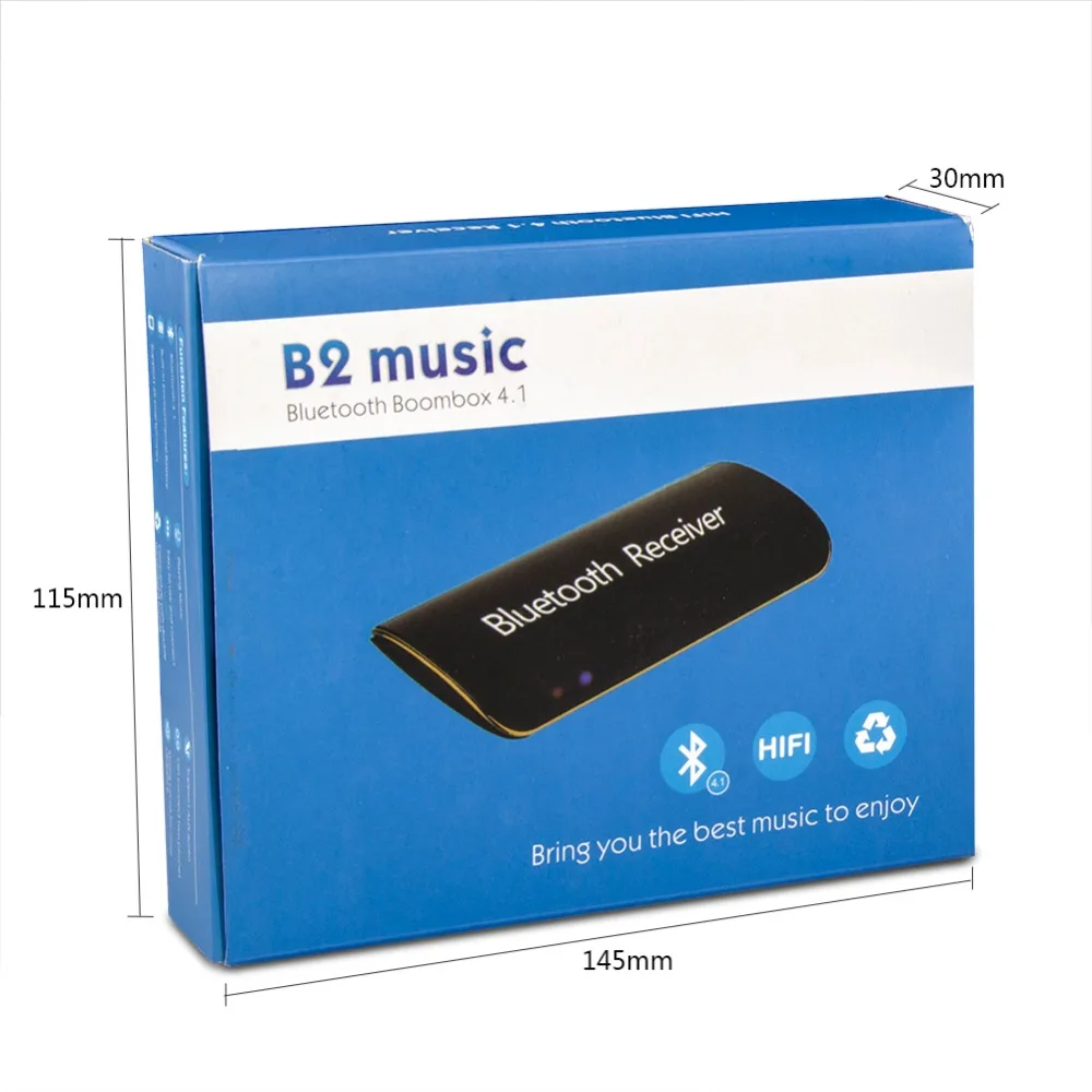 Высокое качество Универсальный B2 Беспроводной автомобиля приемник Bluetooth 3.5 мм AUX