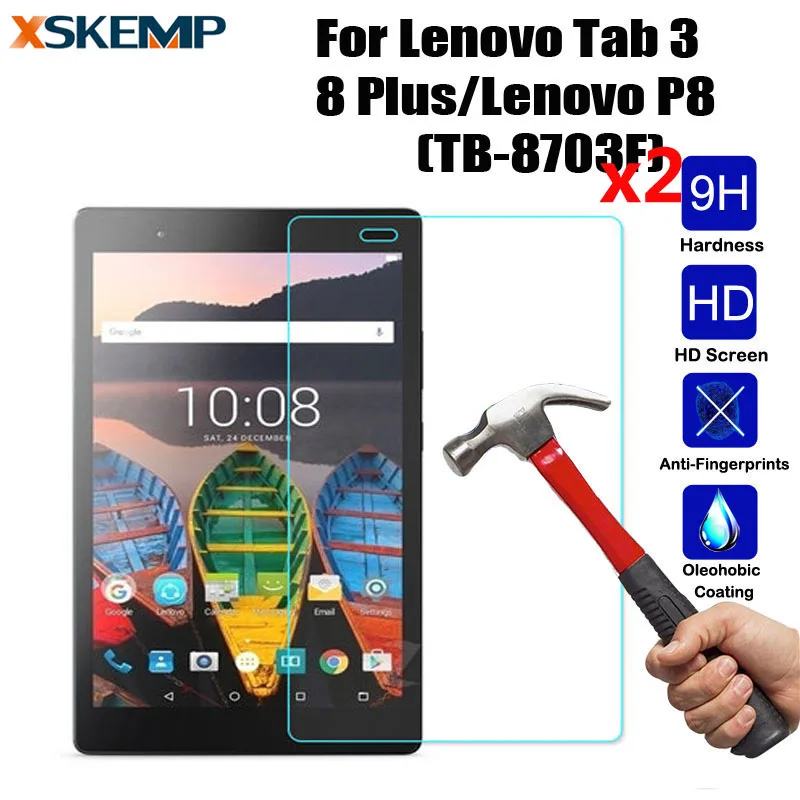 XSKEMP 2 шт./лот 0 3 мм 9H пленка из настоящего закаленного стекла для Lenovo Tab 8 Plus/Lenovo