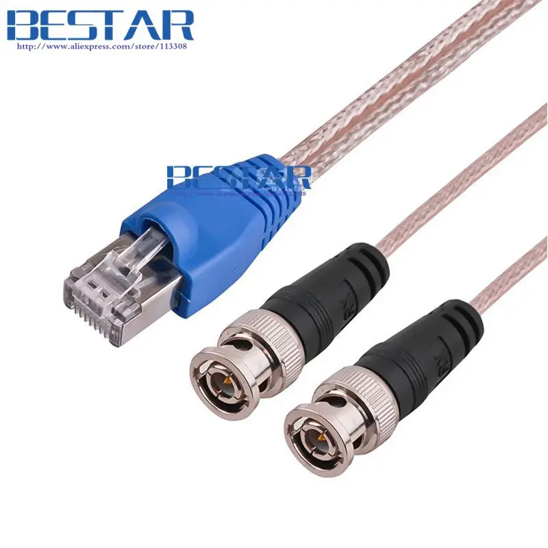 Кабель BNC к RJ45 male AS5350 E1 3 м фреза кабели переключения | Компьютеры и офис