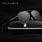 Солнцезащитные очки унисекс VEITHDIA, модные брендовые дизайнерские алюминиевые очки с поляризационными зеркальными стеклами, для мужчин и женщин, модель 6698,