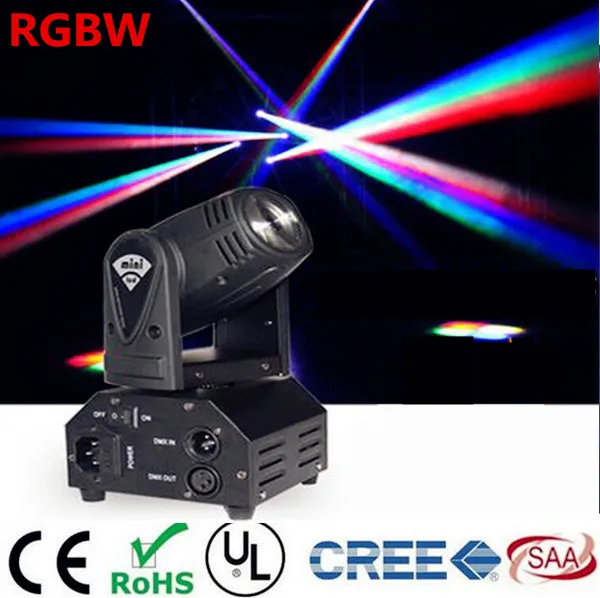 Светодиодный прожектор с движущейся головкой 12 Вт DMX512 4 в 1 шт./лот|disco laser|light djmini