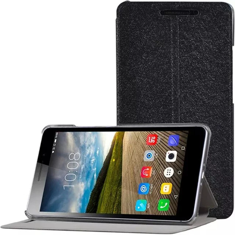 

Роскошный чехол из искусственной кожи для Lenovo PHAB Plus PB1-770N PB1-770M планшета 6,8 дюймов + прозрачная защитная пленка для экрана