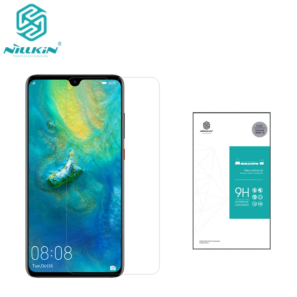 Оригинальное закаленное стекло NILLKIN протектор экрана для huawei mate 20 Amazing 9 H 0 33 мм