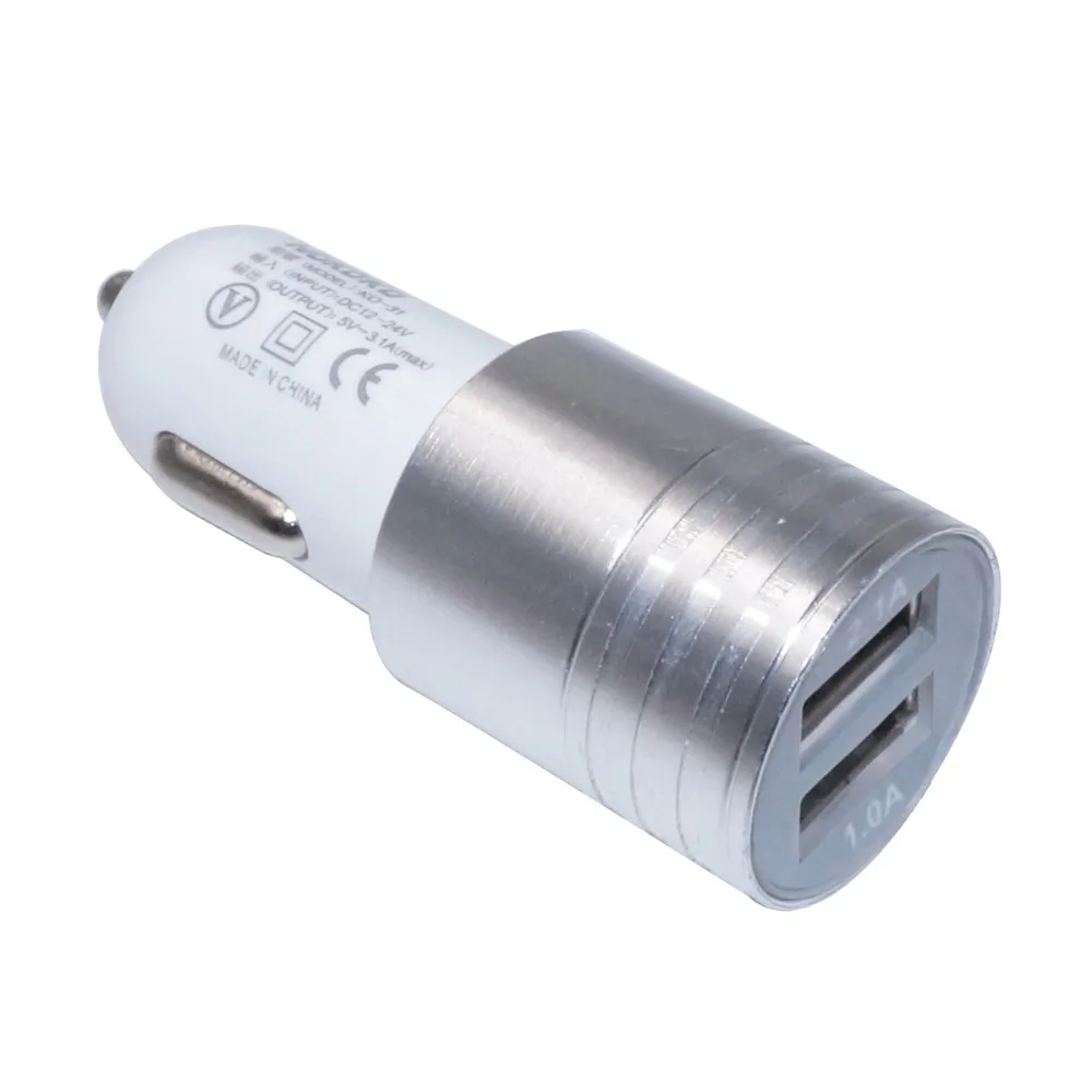 QUWIND 2.1A быстрое автомобильное зарядное устройство с двумя USB портами из