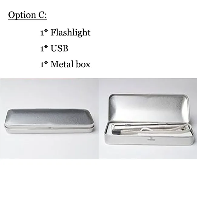 Option C CREE Q5 Мини USB зарядка флэш-светильник 1000 люмен наружный карманный светодиодный фонарь светильник портативный USB светодиодный светильник ручка поддержка пользовательского логотипа SL015 - Испускаемый цвет: Option C