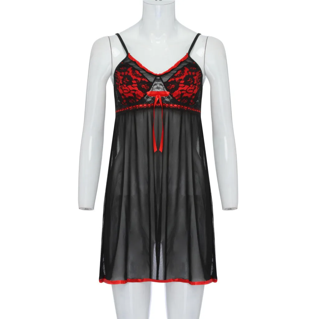 Женская ночная рубашка с глубоким v-образным вырезом большого размера