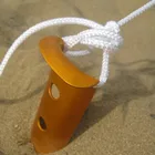 23 см Алюминиевая Палатка Peg Кемпинг U-образный Пляж Палатка Полюс Кола Снежный Гвоздь Для Наружной Кемпинга Принадлежности Аксессуары