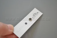 clothing tag paper hang tag for jelwery rings with antique silver eyelet