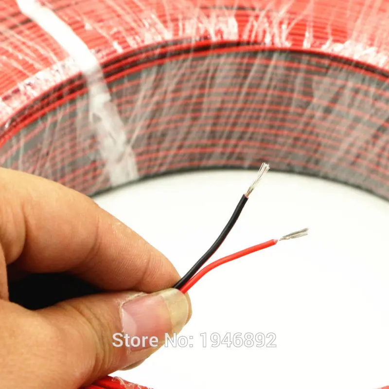 10 метров 32 8 футов Луженая Медь 22AWG 2 контактный красный черный кабель ПВХ