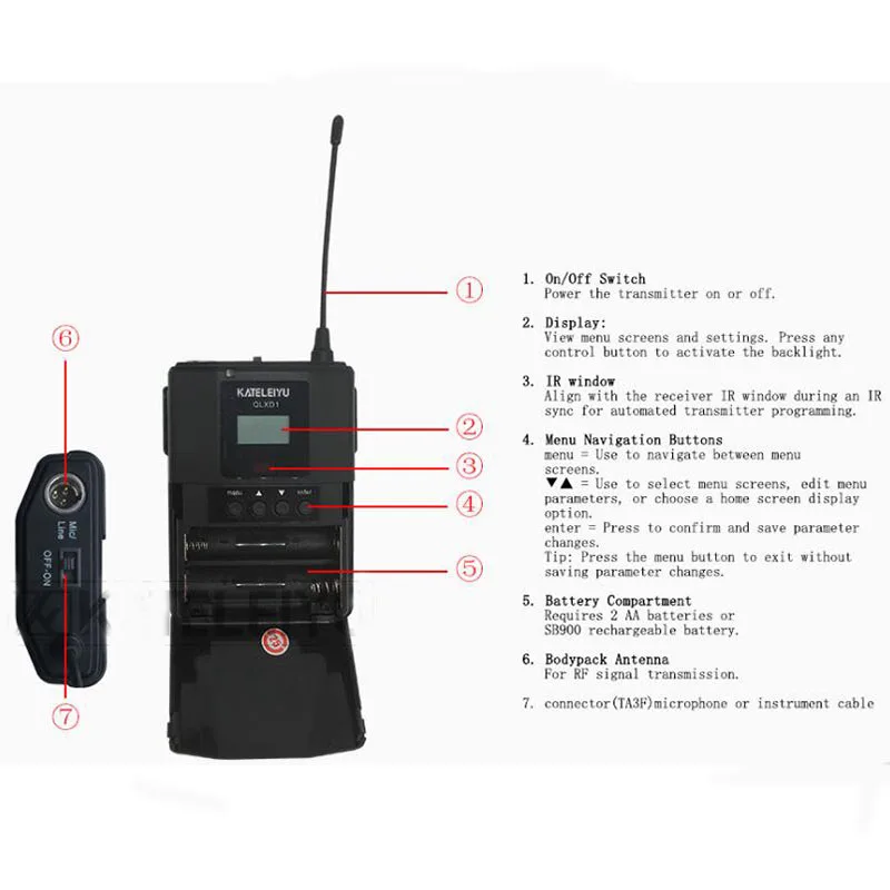 Профессиональный беспроводной ручной микрофон UHF Для сценической работы с истинным разнообразием, петличный беспроводной микрофон, Система микрофона