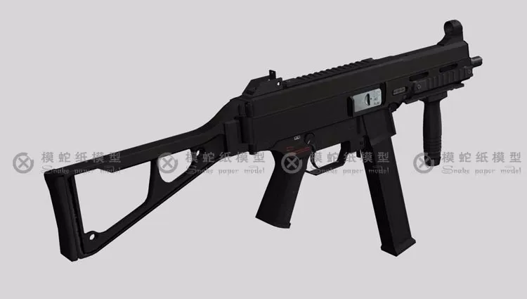 3D Бумага модель UMP Штурмовая винтовка пистолет 1: 1 весы DIY ручной работы Бумага ремесло игрушка