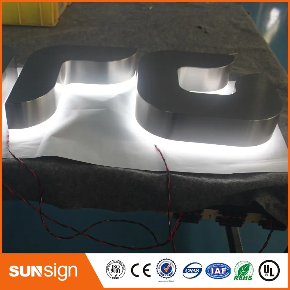 Taobao пользовательские наружная реклама 3d светильник буквы канал светодиодный