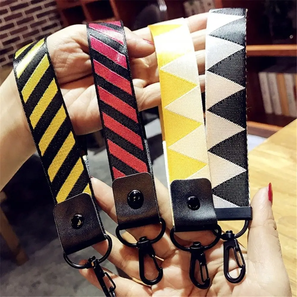 Милый полосатый узор медсестры ремешок на шею для ключей ID карты телефон ремни