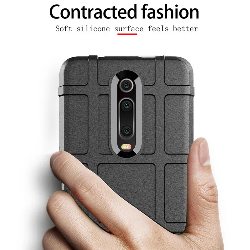 Чехол для Xiaomi Mi 9t Мягкий Силиконовый прочный Противоударная броня защитная