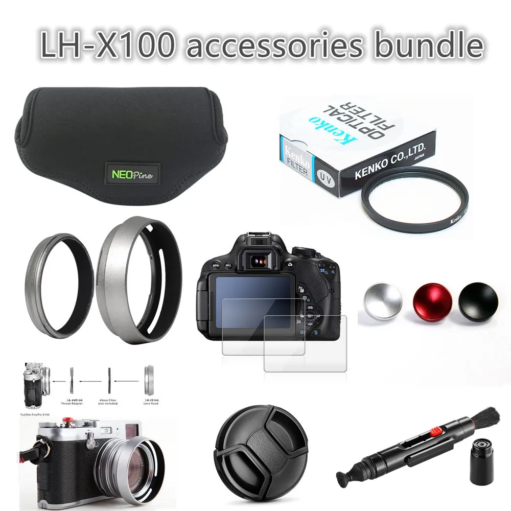 Комплект аксессуаров limitX 7 в 1 для цифровой камеры Fujifilm X100F УФ фильтр крышка и