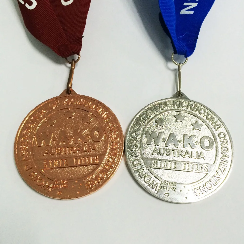

manufacture of medal with medal ribbon--57.2mm diameter--200pcs