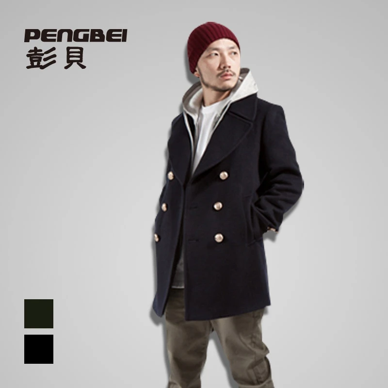 

Winter fashion casual slim fit british style trench coat men double breasted free shipping new 2014 plus size outdoors long coat