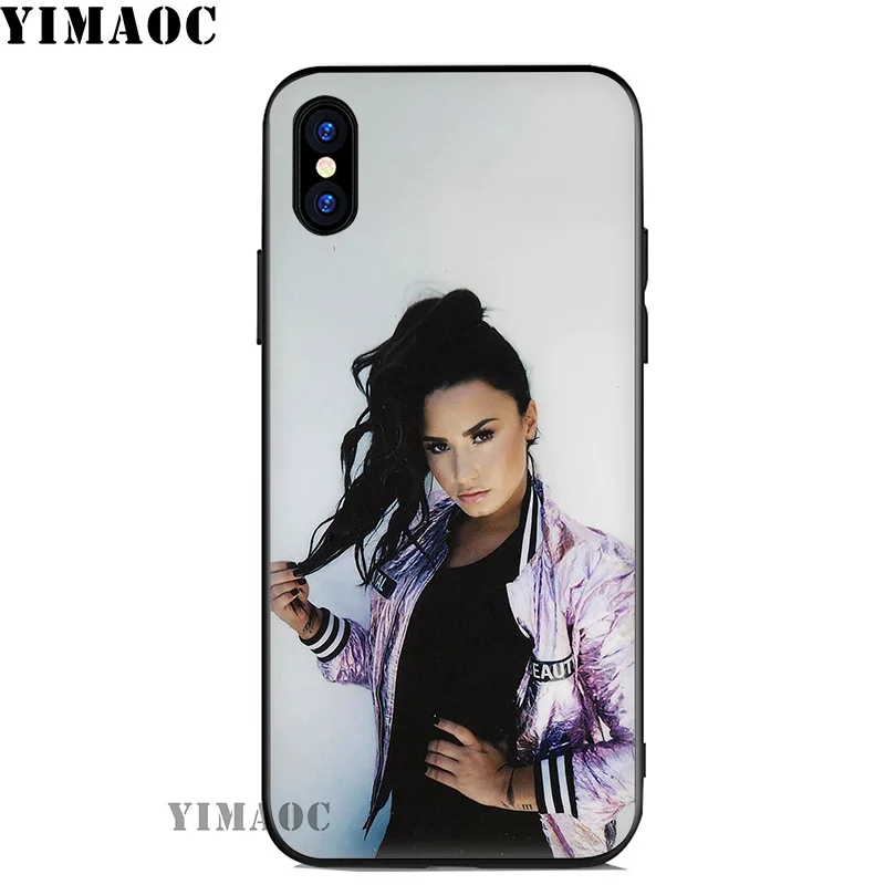 Мягкий силиконовый чехол YIMAOC Demi Lovato для iPhone 11 Pro Xr Xs Max X или 10 8 7 6 6S Plus 5 5S SE |