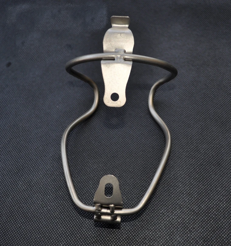 

Ultralight bicycle titanium bottle cage Titanium color mountain bike road water bottle holder cycling accessories