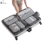 Новинка, 7 шт.компл., Высококачественная дорожная Сетчатая Сумка ruпутин в сумке, органайзер для багажа, женская и мужская дорожная сумка, сумка для хранения одежды