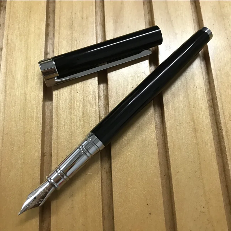 Горячая новинка Jinhao 126 чернильная авторучка с капюшоном полностью серебряного