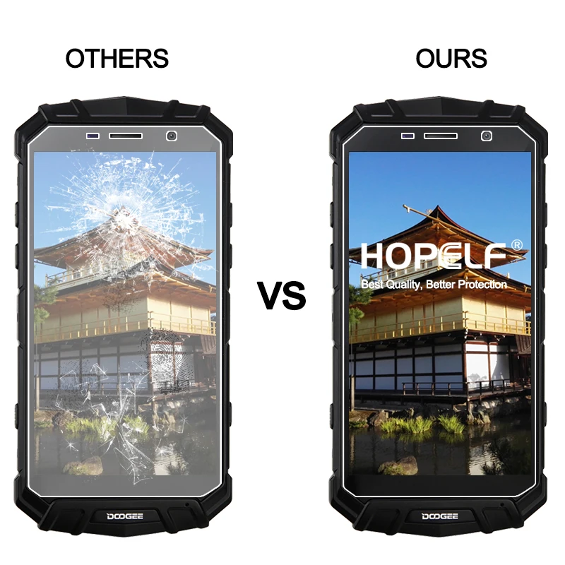 2 шт протектор экрана HOPELF Для Doogee S60 закаленное стекло 2.5D 9H Защитная пленка для телефона закаленное стекло Для Doogee S60