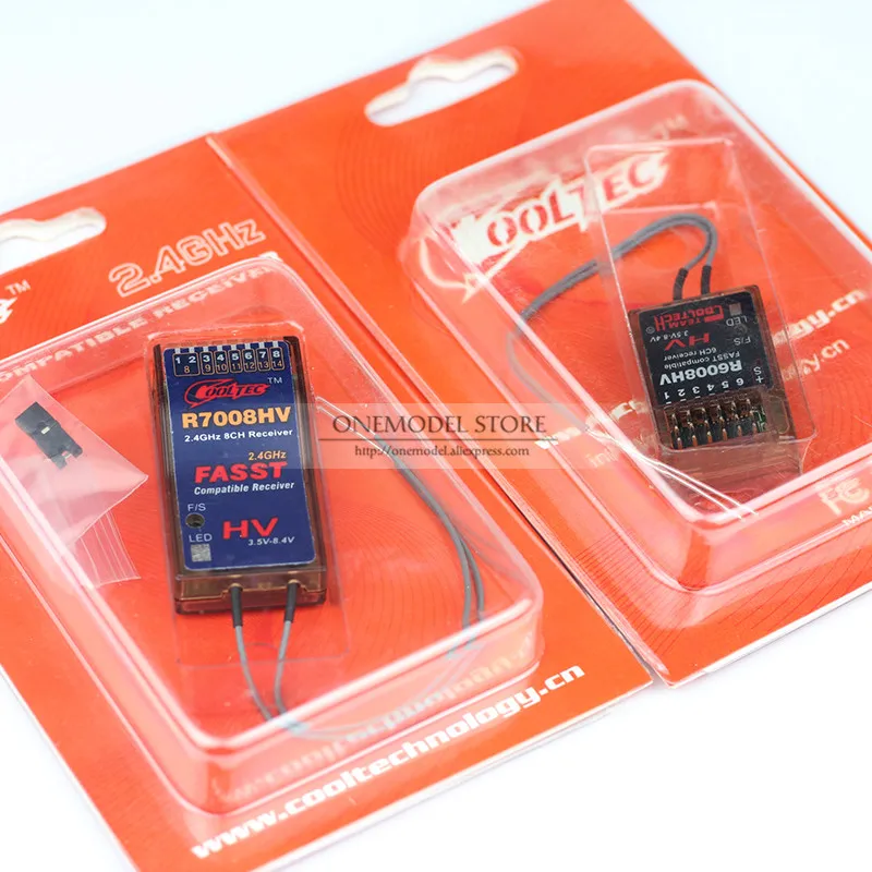Ресивер Cooltech R6008HV 6 каналов 2 4G 8CH-13CH R7008HV совместим с приемником FUTABA FASST для 6EX 7C TM-7