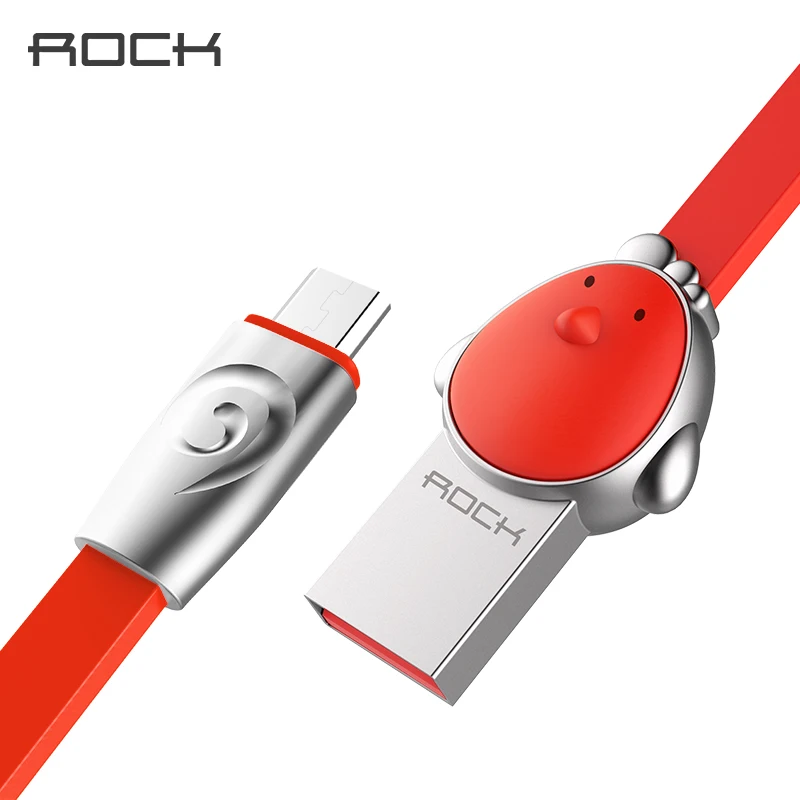 Кабель Micro USB ROCK для Xiaomi кабель быстрой зарядки с рисунком зодиака устройств Android