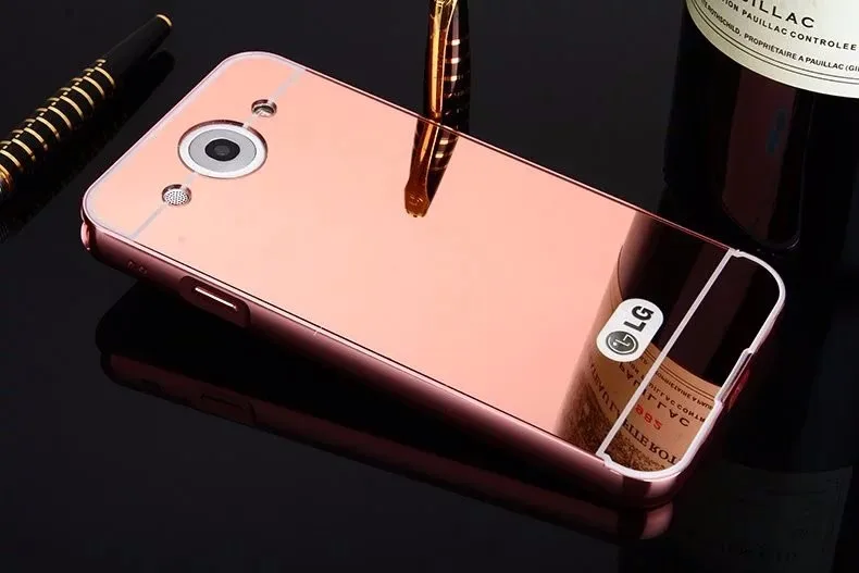 Модный роскошный зеркальный чехол цвета розовое золото для LG Optimus G Pro E988 E986 F240 F240K